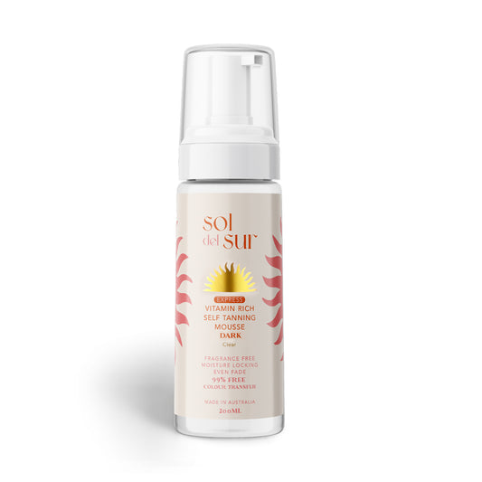 Express CLEAR Vitamin Rich Self Tanning Mousse - Dark